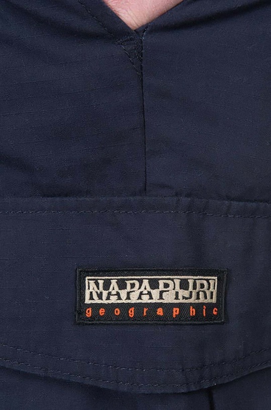 Napapijri pantaloncini in cotone N-Maranon Cargo NA4H1R 176 blu navy NA4H1R