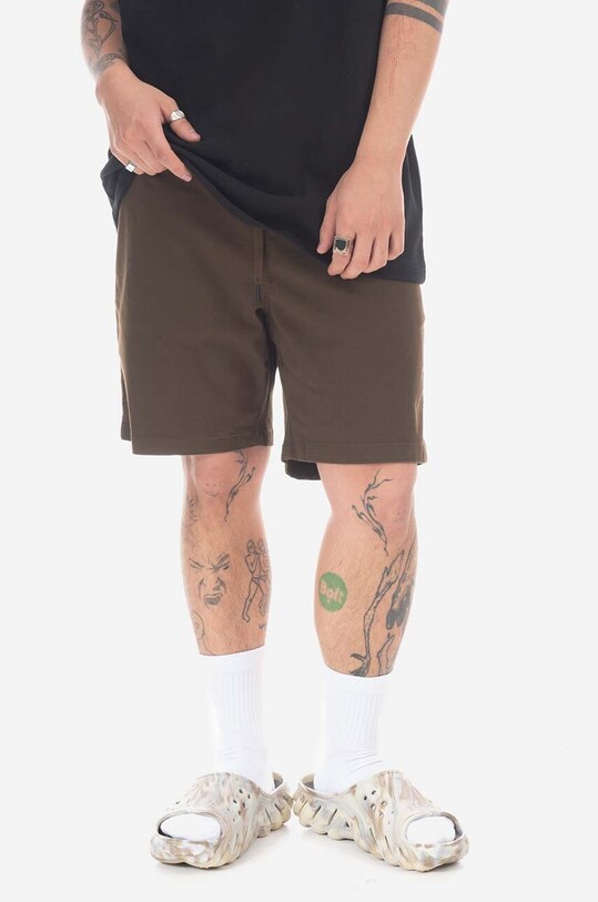 Taikan pantaloni scurți din bumbac TS0002.BRN maro AA00