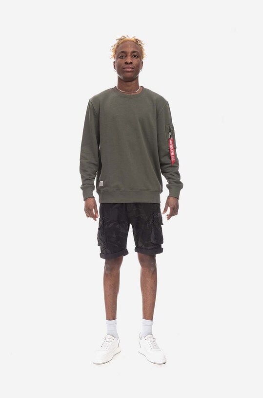 Бавовняні шорти Alpha Industries Crew Short Camo 196201 125 196201.125