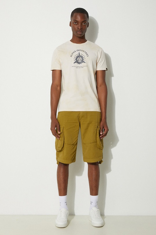 Alpha Industries pantaloni scurți din bumbac Alpha Industries Jet Short 191200 440 191200.440 verde AA00