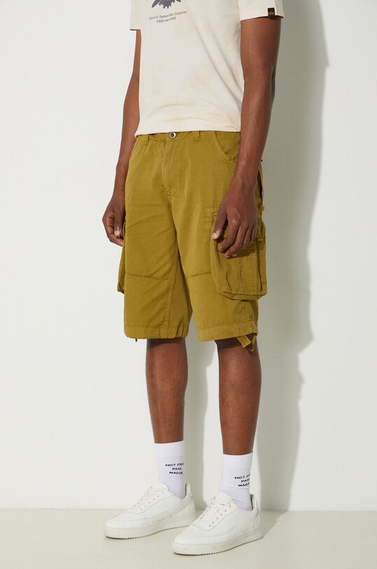 Βαμβακερό σορτσάκι Alpha Industries Alpha Industries Jet Short 191200 440 πράσινο 191200.440