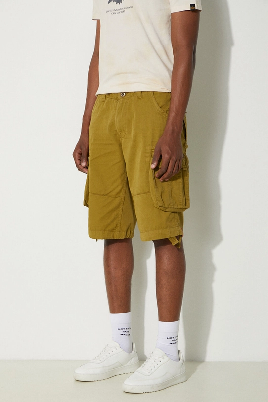 Alpha Industries pantaloncini in cotone Jet Short verde 191200.440