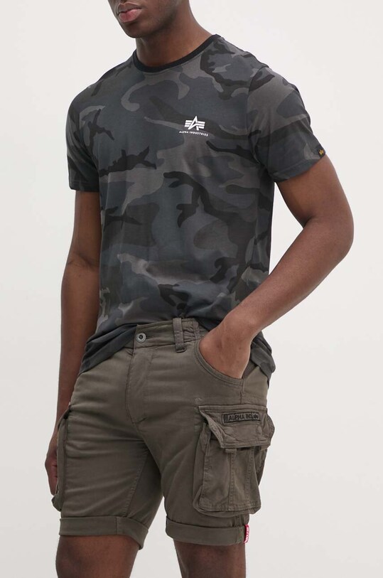 Шорты Alpha Industries Crew зелёный 176203.136