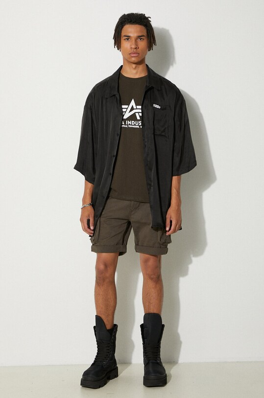 Σορτς Alpha Industries Crew 176203.136 πράσινο SS24