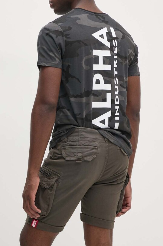 Kratke hlače Alpha Industries Crew 176203.136 zelena SS24