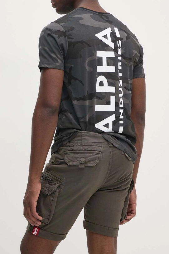 Alpha Industries szorty Crew 176203.136 zielony SS24