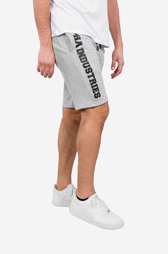 Alpha Industries szorty Big Letters dzianina szary 126344.17