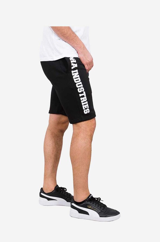 Alpha Industries szorty Alpha Industries Big Letters Short 126344 03 126344.03 czarny AA00
