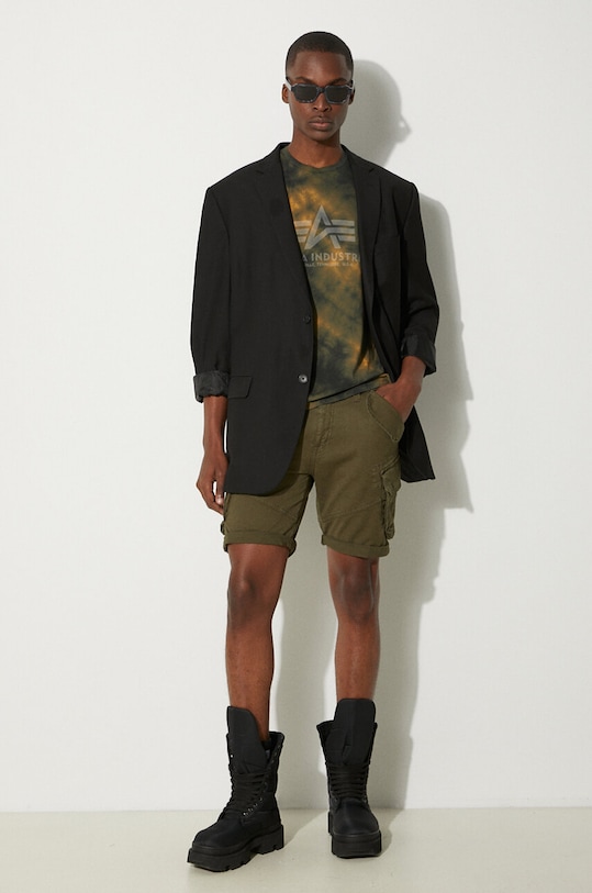 Kratke hlače Alpha Industries Combat Short 116210.142 zelena SS24
