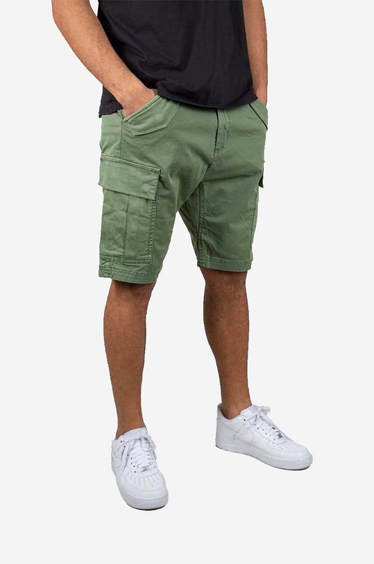 Alpha Industries szorty Airman z elastanem zielony 116211.432