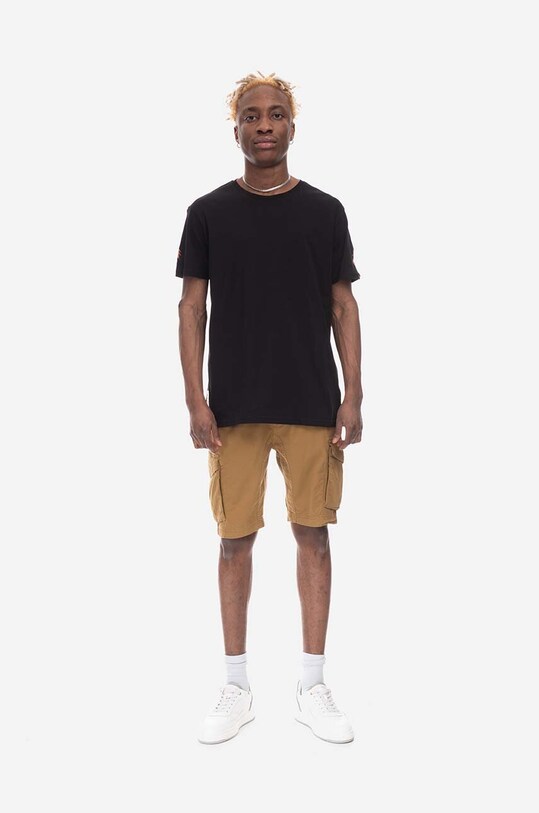 Odzież Alpha Industries szorty bawełniane 106251.13 brązowy