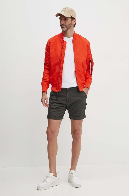 Alpha Industries pamut rövidnadrág Kerosene 176204.136 szürke AA00