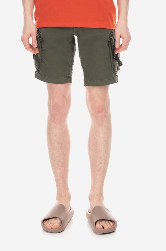 Šortky Alpha Industries Special OPS Short s elastanom zelená 106254.142