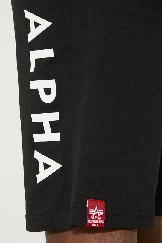 Alpha Industries pantaloncini in cotone Alpha Jersey Short 116366.03 nero