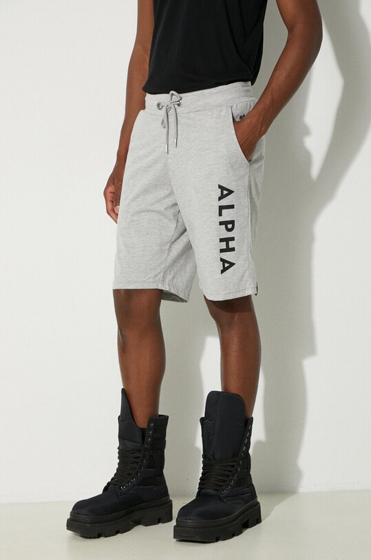 Шорти Alpha Industries Alpha Jersey сірий 116366.17