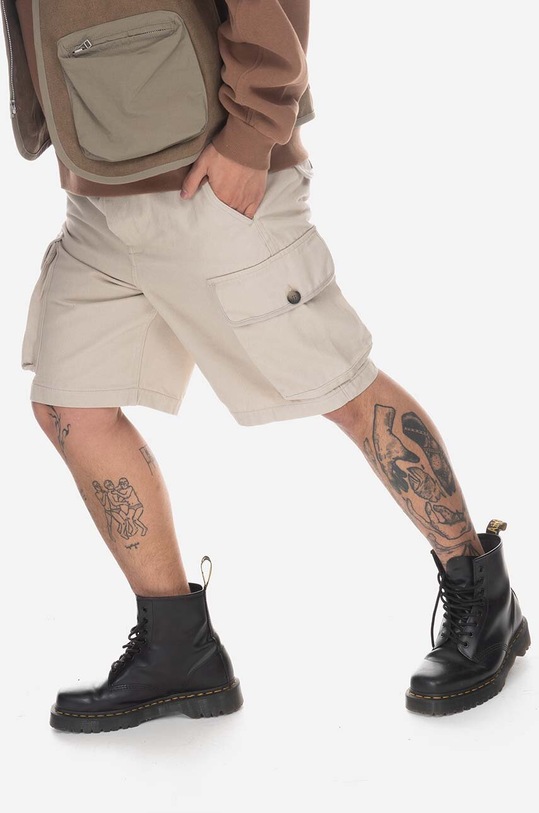 Wood Wood pantaloncini in cotone tessuto beige 12315202.5016