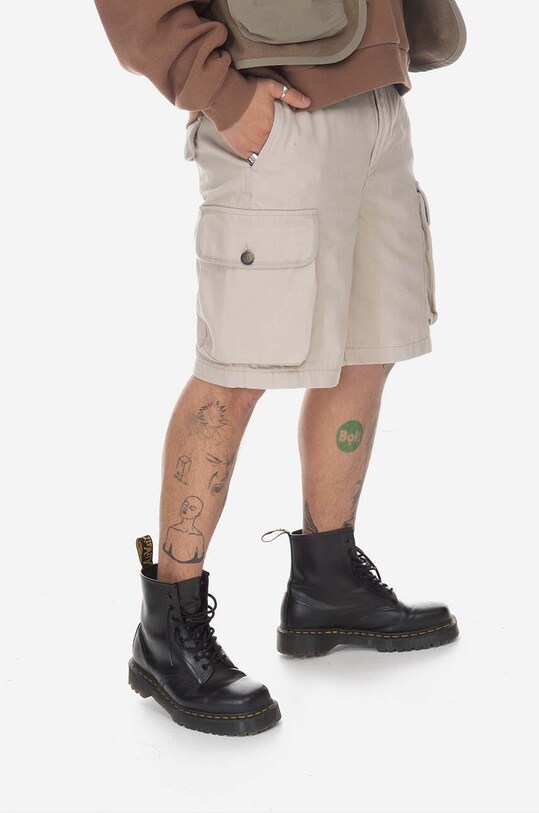 Bavlnené šortky Wood Liam Rwill Shorts 12315202-5016 LIGHT SAND 12315202.5016 béžová