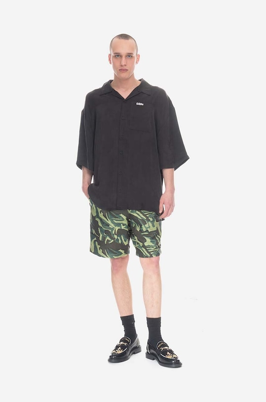 Wood Wood szorty tkanina zielony 12315205.7184