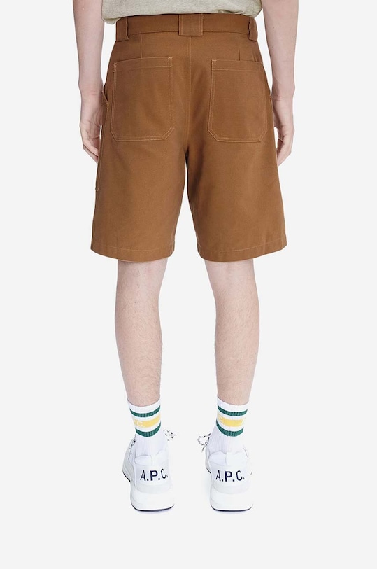 A.P.C. pantaloni scurți din bumbac COGBJ.H10179 maro AA00