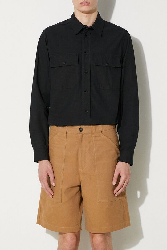 Bavlnené šortky A.P.C. Short Melbourne bavlna hnedá COGBJ.H10179