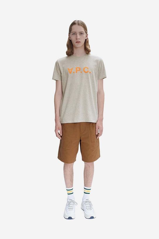 Одяг Бавовняні шорти A.P.C. COGBJ.H10179 коричневий