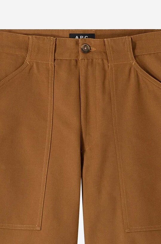 Хлопковые шорты A.P.C. COGBJ.H10179 коричневый