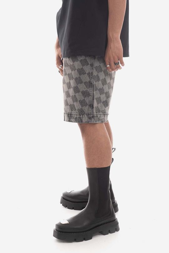 Džínové šortky Ader Error látka šedá BMADSSJE0201GR