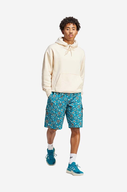 Хлопковые шорты adidas Adventure AOP Short голубой IC2288