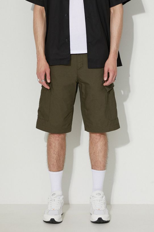Bavlněné šortky Carhartt WIP Regular Cargo Short bavlna zelená I028246