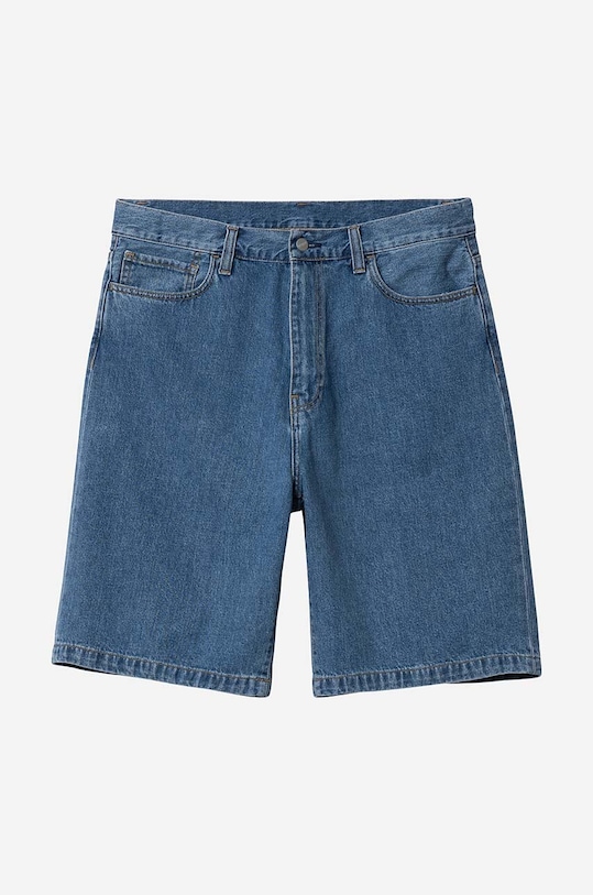 Carhartt WIP cotton denim shorts I030469 blue