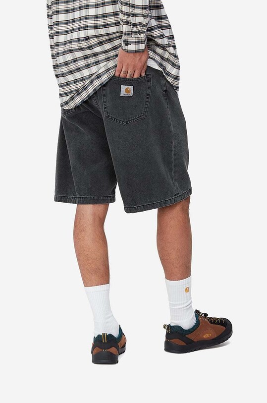Oblečenie Bavlnené rifľové šortky Carhartt WIP Landon Short I030469 čierna