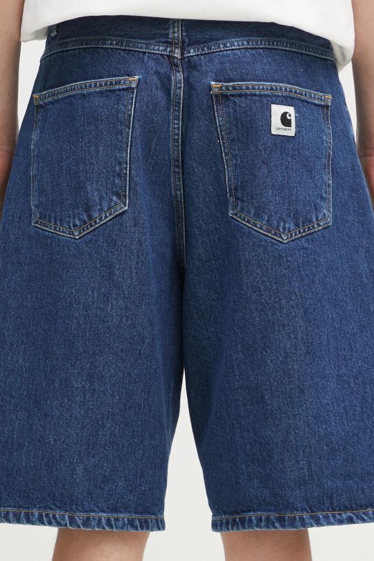 Carhartt WIP pantaloni scurti jeans albastru I031919