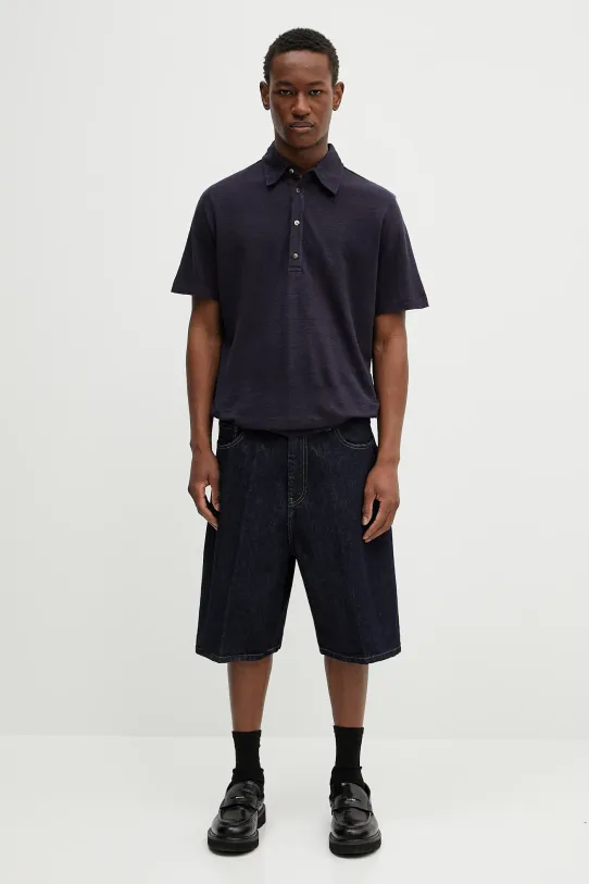 Carhartt WIP pantaloncini di jeans I031919 blu navy