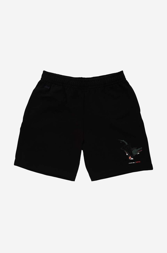 Lacoste cotton shorts Planet friendly black GH7582
