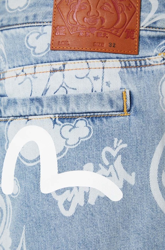 Evisu denim shorts 2ESHTM3DS129FFC blue