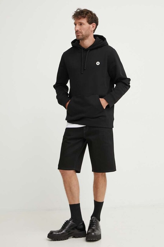 Evisu szorty jeansowe 2ESHTM3DS172XXCS czarny AA00