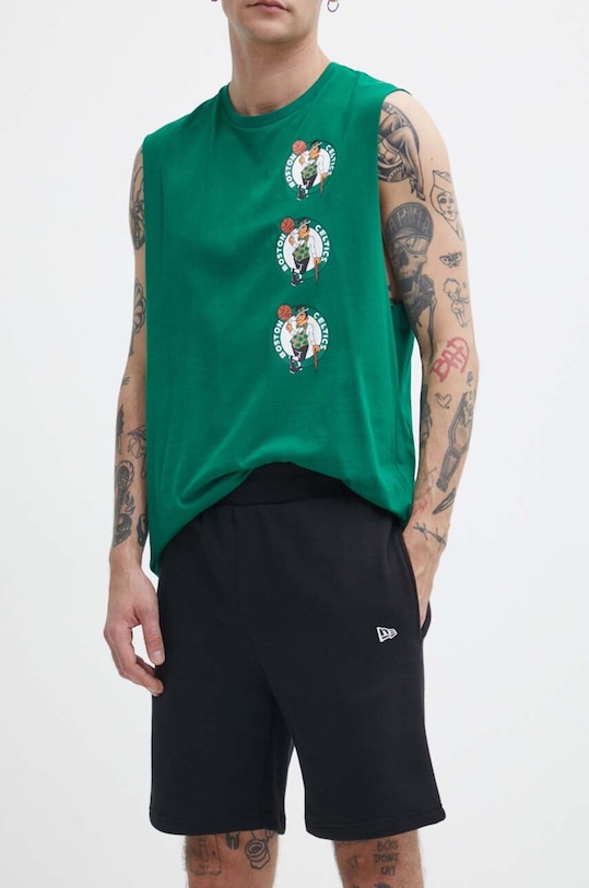 New Era pantaloni scurti tricotaj negru 60416739