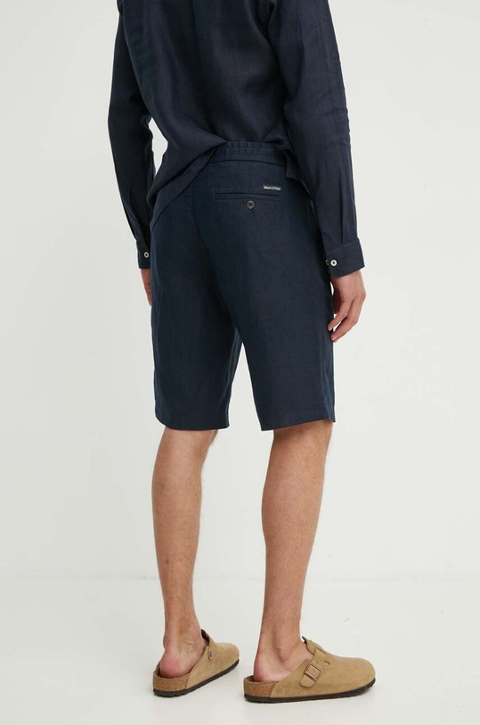 Îmbrăcăminte Marc O'Polo pantaloni scurti din in M24003915104 bleumarin