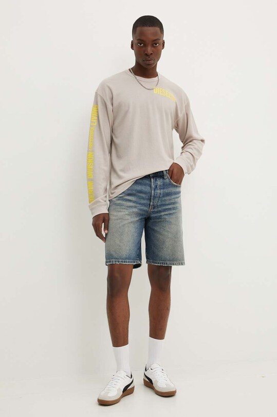 Diesel pantaloni scurti jeans REGULAR-SHORT CALZONCINI A06430.0GRDS albastru AA00