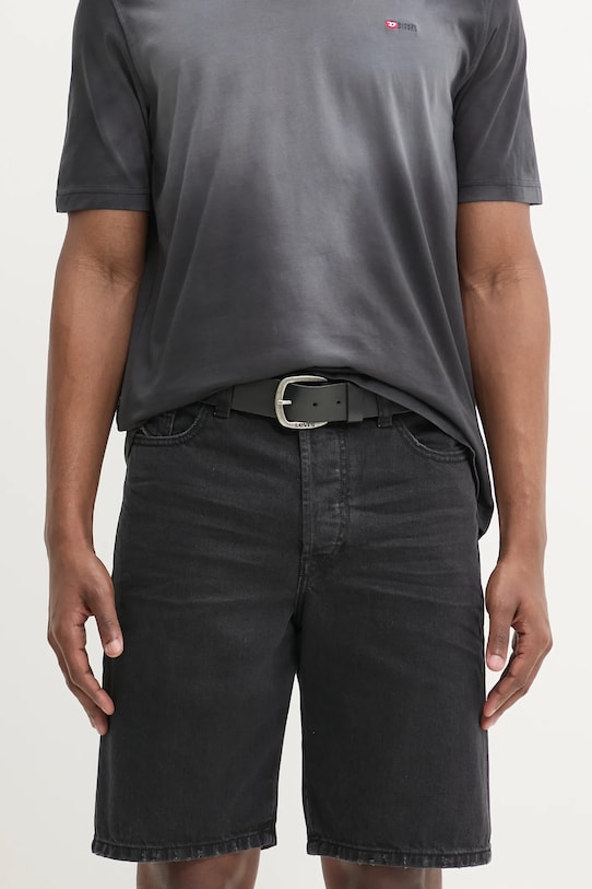 Джинсові шорти Diesel REGULAR-SHORT SHORTS бавовна чорний A06430.0GRDW