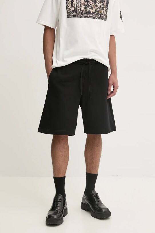 Diesel pantaloni scurti P-CROWN-DOVAL-PJ SHORTS bumbac negru A15075.0BKAF
