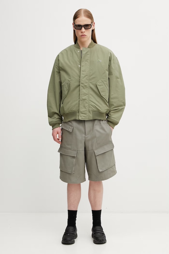 HELIOT EMIL šortky cargo pánske bavlnené SS26.M.10.163.LDG23.CO zelená