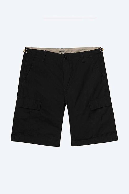 Ρούχα Βαμβακερό σορτσάκι Carhartt WIP I028245.BLACK μαύρο