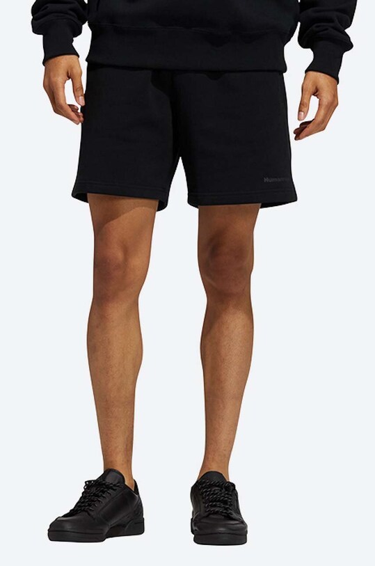 Bavlněné šortky adidas Originals x Pharrell Williams bavlna černá GL2122