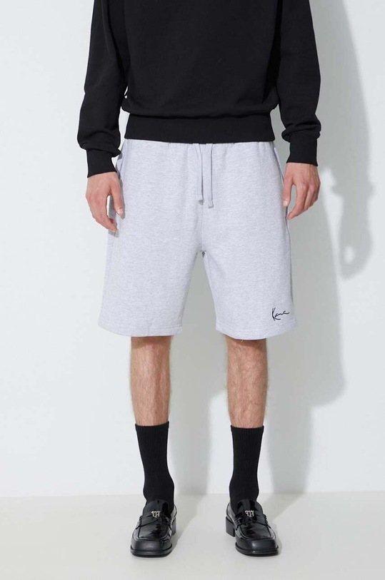 Karl Kani pantaloni scurți din bumbac bumbac gri KKMQ22003