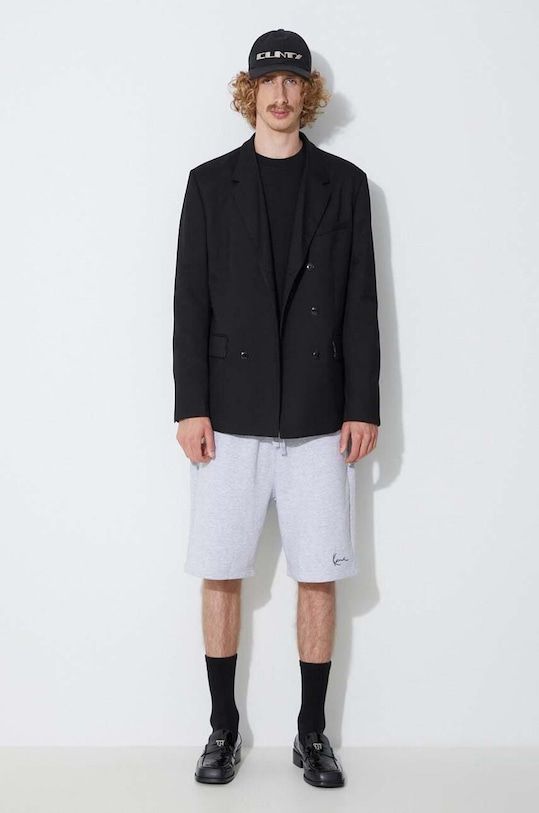 Karl Kani pantaloni scurți din bumbac KKMQ22003 gri AA00