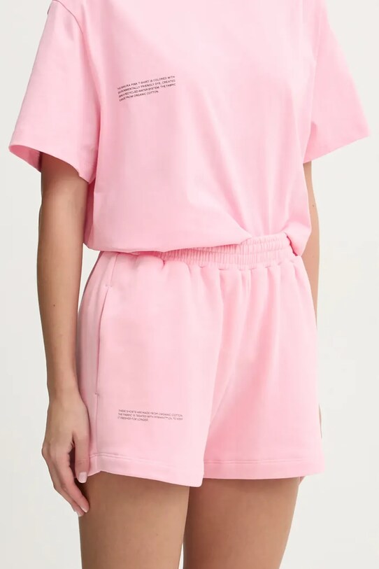 Pangaia pantaloni scurti din bumbac 10000181 roz AA00