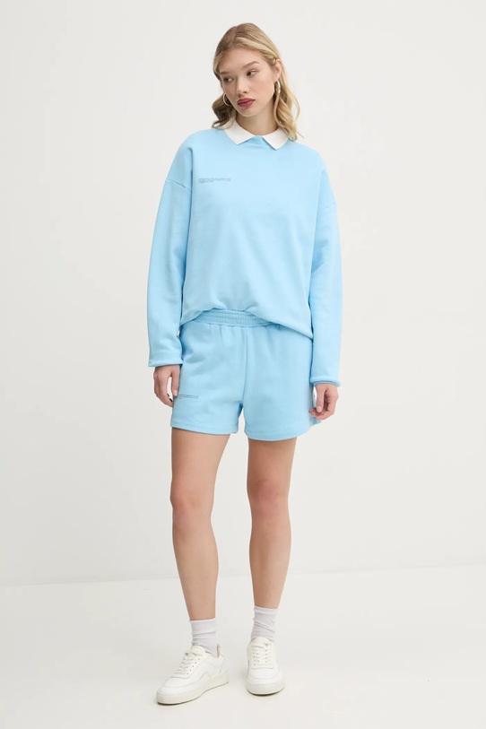 Бавовняні шорти Pangaia блакитний 10000181
