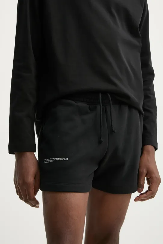 Pangaia pantaloncini in cotone media nero 10000181