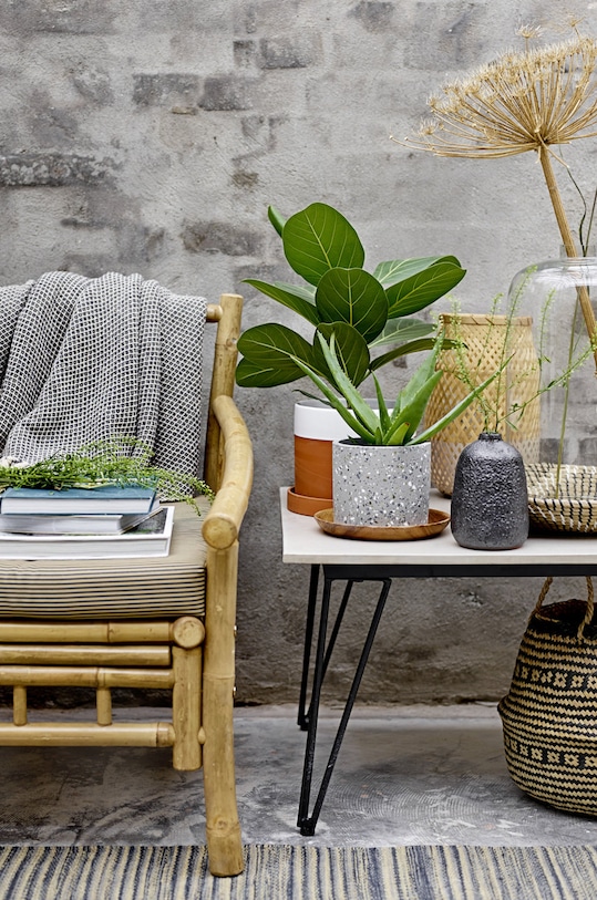 Bloomingville Pléd 160 x 130 40110187 modrá AA00